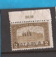 1919  18-34   BARANYA  UNGARN SERBIA JUGOSLAVIJA OVERPRINT  INTERESSANT  - NEVER HINGED - Baranya