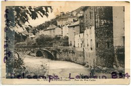 - 36 - VALLERAUGE  - ( Gard ), Pont Du Mas Carles, Cliché Peu Courant, écrite, 1958, BE, Scans - Autres & Non Classés