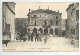 88 Vosges - Bains Place De L'hotel De Ville Ed Michel Mougeot - Bains Les Bains