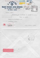 TIMBRES - STAMPS- LETTRE RECOMMANDÉ - MARCOPHILIE - PORTUGAL - CACHET 14-02-1991- ZARCO - FUNCHAL (MADEIRA) - Lettres & Documents