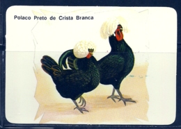 1989 Pocket Calendar Calandrier Calendario Portugal Aves Domesticas Domestic Birds Volaille Corral Galo Rooster Coq Gall - Grand Format : 1981-90