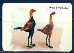 1989 Pocket Calendar Calandrier Calendario Portugal Aves Domesticas Domestic Birds Volaille Corral Galo Rooster Coq Gall - Grand Format : 1981-90