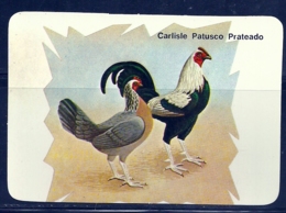 1989 Pocket Calendar Calandrier Calendario Portugal Aves Domesticas Domestic Birds Volaille Corral Galo Rooster Coq Gall - Grand Format : 1981-90