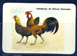 1989 Pocket Calendar Calandrier Calendario Portugal Aves Domesticas Domestic Birds Volaille Corral Galo Rooster Coq Gall - Grand Format : 1981-90