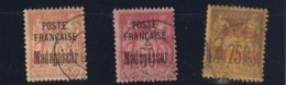 Madagascar N° 17 18 Et 19 Oblitérés Premier Choix - Oblitérés