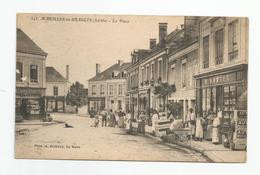 72 Sarthe Marolles Les Braults La Place Animée  Ed Photo Dolbeau Le Mans - Marolles-les-Braults