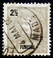 !										■■■■■ds■■ Funchal 1897 AF#13ø King Carlos Mouchon 2,5 Réis (x9323) - Funchal