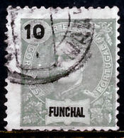 !										■■■■■ds■■ Funchal 1897 AF#15ø King Carlos Mouchon 10 Réis (x9317) - Funchal