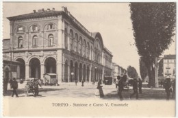 TORINO - STAZIONE E CORSO V. EMANUELE -45853- - Stazione Porta Nuova