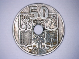 Espagne 50 Centimos 1949 étoile 51 - 50 Centesimi