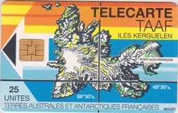TAAF - MAP OF KERGUELEN - 1.500EX. - TAAF - Franz. Süd- Und Antarktisgebiete