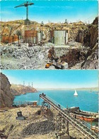 Assouan (Egypte) Travaux (construction) Au Haut-Barrage Vers 1965 - Lot De 2 Cartes Non Circulées - Assouan