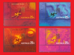 Christmas Island, Lunar Ape Singe  MNH ** - Monkeys