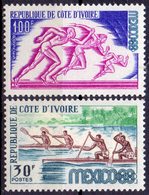 COTE  D`IVOIRE - OLYMPIC  MEXICO - Canadier Und Kajak - 1968 - **MNH - Kanu