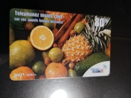 Phonecard St Martin French OUTREMER TELECOM   80 Ff Fruits - Antillen (Frans)