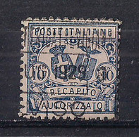 REGNO D'ITALIA  1928 RECAPITO AUTORIZZATO RE VITTORIO EMANUELE III SASS. 1 USATO  VF  (DENTELLATO 11) - Otros & Sin Clasificación