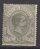 REGNO D'ITALIA 1884-86 PACCHI POSTALI EFFIGE DI RE UMBERTO I SASS.1 MLH VF - Paquetes Postales