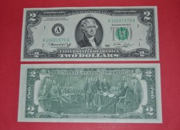 USA $2 Dollar Bill 1976 - (A)  BOSTON, Crisp, UNCIRCULATED - Federal Reserve Notes (1928-...)