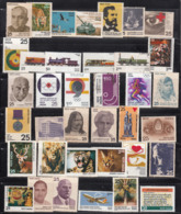 India 1976, Year Pack, Full Year, 37 Stamps, (35 MNH And 1.50 Olympic 2.00 Locomotive Used), - Années Complètes