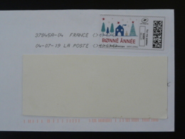 Bonne Année Timbre En Ligne Montimbrenligne Sur Lettre (e-stamp On Cover) TPP 4942 - Sellos Imprimibles (Montimbrenligne)