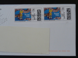 Bonnes Fêtes Timbre En Ligne Montimbrenligne Sur Lettre (e-stamp On Cover) TPP 5040 - Timbres à Imprimer (Montimbrenligne)