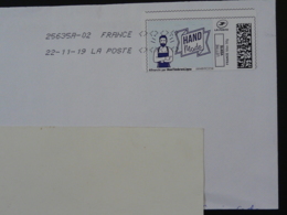 Hand Made Timbre En Ligne Montimbrenligne Sur Lettre (e-stamp On Cover) TPP 5052 - Printable Stamps (Montimbrenligne)