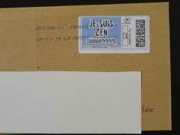 Je Suis Zen Timbre En Ligne Montimbrenligne Sur Lettre (e-stamp On Cover) TPP 5058 - Timbres à Imprimer (Montimbrenligne)