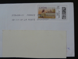 Cathédrale De Lyon Timbre En Ligne Montimbrenligne Sur Lettre (e-stamp On Cover) TPP 5087 - Afdrukbare Postzegels (Montimbrenligne)