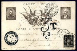 France - Covers - 1876-1898 Sage (Tipo II)