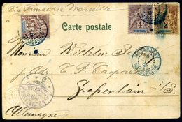 Madagascar, French POs In Madagascard & Depencencies 1889-96) - Briefe U. Dokumente