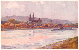 ERSTE K. K. DONAU-DAMPFSCHIFFAHRTS-GESELLSCHAFT / D.D.S.G. - PASSENGER SHIP On DANUBE At KLOSTERNEUBURG ~ 1910 (ae153) - Klosterneuburg