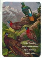 1986 Pocket Poche Calendar Calandrier Calendario Portugal Aves Selvagens Pavões Peacocks Paons Pavos Reales N1/6 - Grand Format : 1981-90