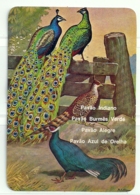 1986 Pocket Poche Calendar Calandrier Calendario Portugal Aves Selvagens Pavões Peacocks Paons Pavos Reales N 2/6 - Grand Format : 1981-90