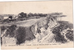 FRANCE 1915 CARTE POSTALE DE TALMONT REST DE L'ENCEINTE FORTIFIEE  VERS CAILLEAU - Talmont Saint Hilaire