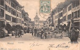 Morat Grand'Rue - Rare - 1905 - Ed Bazar Français Morat - Murten Grande - Morat