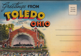 Vintage 1945-1950 - Souvenir Folder - Greetings From Toledo Ohio With 18 Views - Unused - VG Condition - Toledo