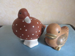 LOT 2 CANARDS FIGURINES OISEAUX COLLECTION - Vogels - Eenden