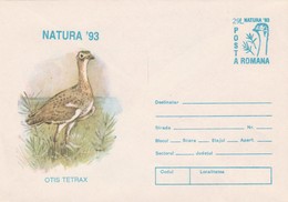 ROMANIA 1993 Entire - Straussen- Und Laufvögel