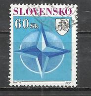 SLOVAKIA 2004 - NATO MEMBERSHIP  -  POSTALLY USED OBLITERE GESTEMPELT USADO - Gebruikt