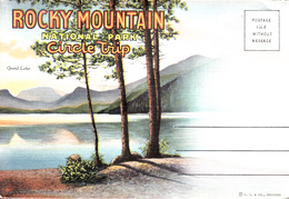 Vintage 1945-1950 - Rocky Mountain National Park Circle Trip - Colorado - Souvenir Folder With 18 Views - Unused - Rocky Mountains