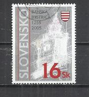 SLOVAKIA 2005 - 750 YEARS OF BANK OF BYSTRICA -  POSTALLY USED OBLITERE GESTEMPELT USADO - Gebruikt