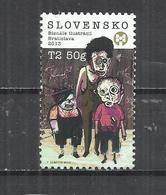 SLOVAKIA 2013 - BIENNIAL OF ILLUSTRATIONS OF BRATISLAVA' -  POSTALLY USED OBLITERE GESTEMPELT USADO - Used Stamps