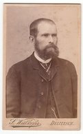 0040 CDV Photografie: S. Willkofer, Delitzsch - Portrait, Feiner Herr Mit Vollbart Mann Homme Man - Oud (voor 1900)