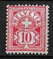 1882 - 1889 ZIFFERMUSTER → Faserpapier Kontrollzeichen Form A     ►SBK-61A** / CHF 380.-◄ - Unused Stamps