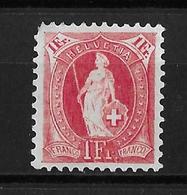 1899 - 1902 STEHENDE HELVETIA  →  (13 Zähne Senkrecht) Kontrollzeichen Form B  ►SBK-75D* / CHF 125.-◄ - Neufs