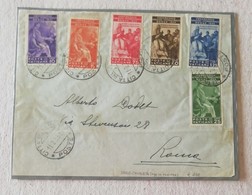 Busta Di Lettera Affrancata Con Serie Completa "Congressus Iuridicus Internationalis Romae 1934" - 11/02/1935 - Cartas & Documentos