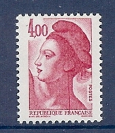 N° 2244 LIBERTE 4F VARIETE TRAIT VERTICAL SUR LE COU  ** - Unused Stamps