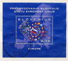 SLOVENIA 2008 Slovenia In The EU Block, Used.  Michel Block 36 - Slovenië
