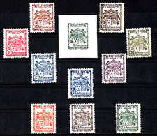 REUNION - TAXE N°16/25** + EPREUVE SANS LA VALEUR DANS LE CARTOUCHE. - Postage Due