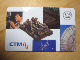 Joint Issued, Prepaid Phonecard, 125 Years Of Cable&Wireless, Mint - Macao